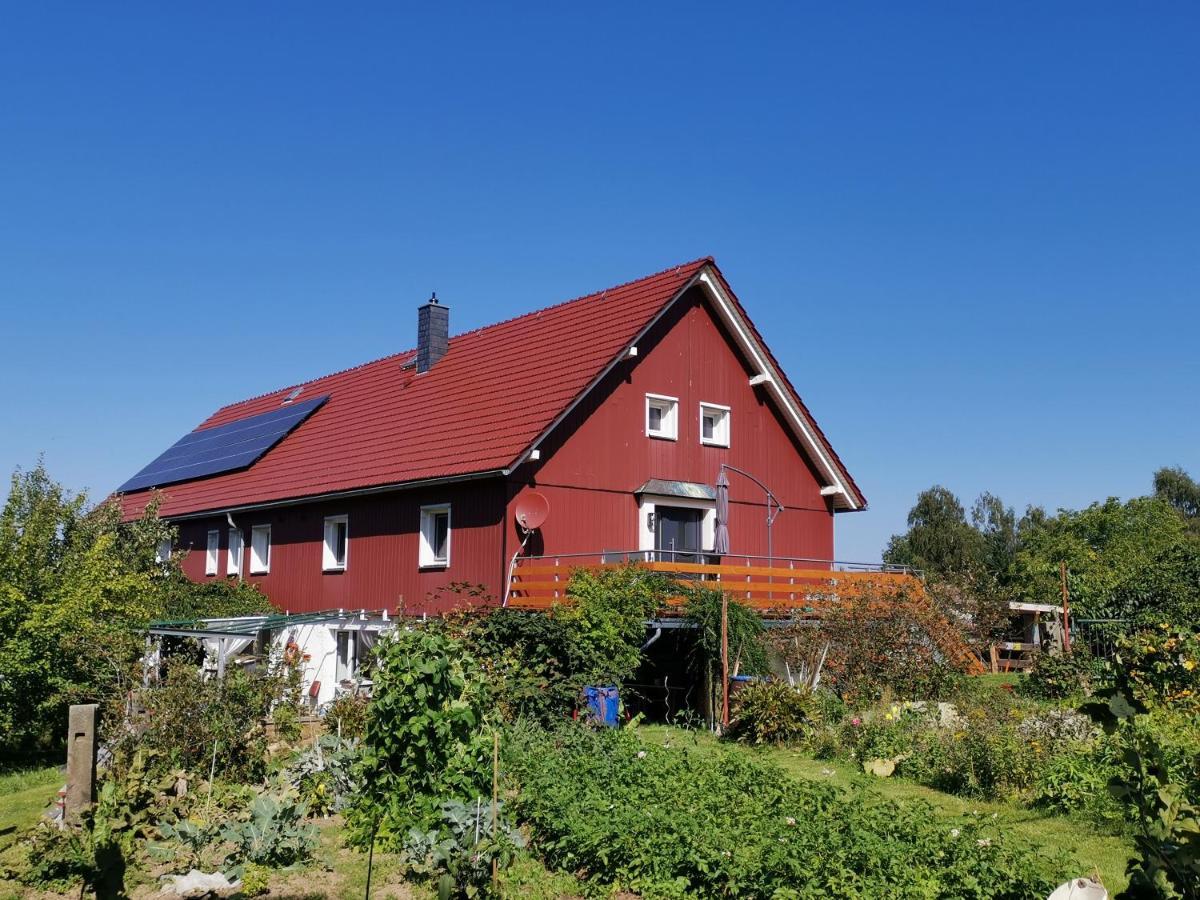 Ferienwohnung Feldblick Struppen Buitenkant foto